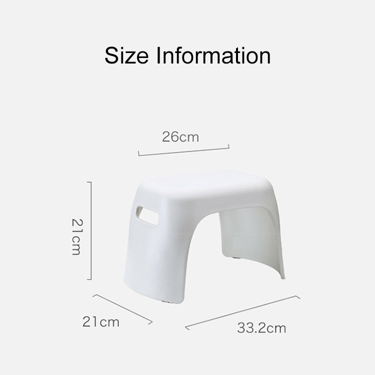 Thickened Plastic Chair Household Footstool Bathroom Anti-skid Small Stool for Children