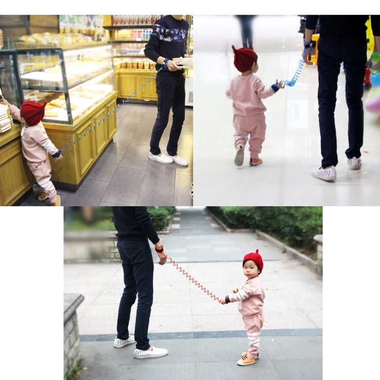 Kids Safety Harness Child Leash Anti Lost Wrist Link Traction Rope Anti Lost Bracelet, Length: 2m, 2m Blue, 2m Orange