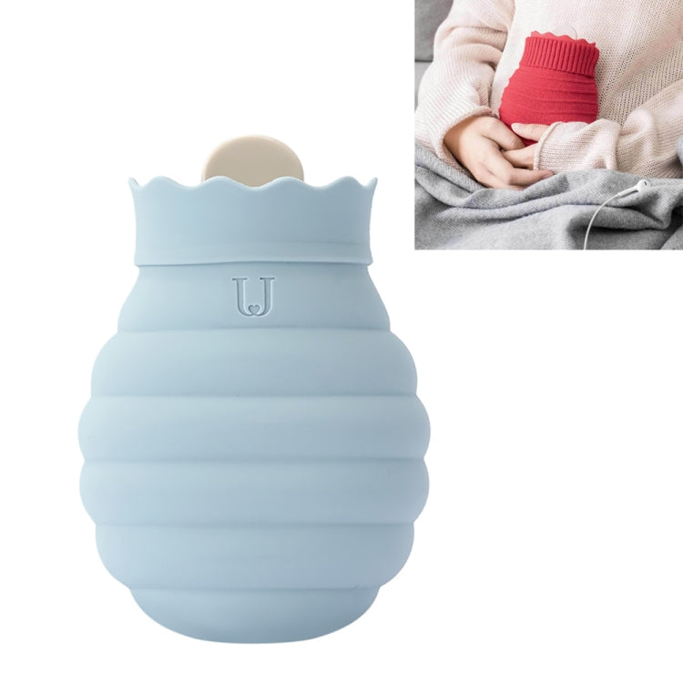 Original Xiaomi Youpin Jotun Judy Warm Water Bag  Silicone Hot Water Bag Small Size：15x10x5.8cm(Gray Blue)