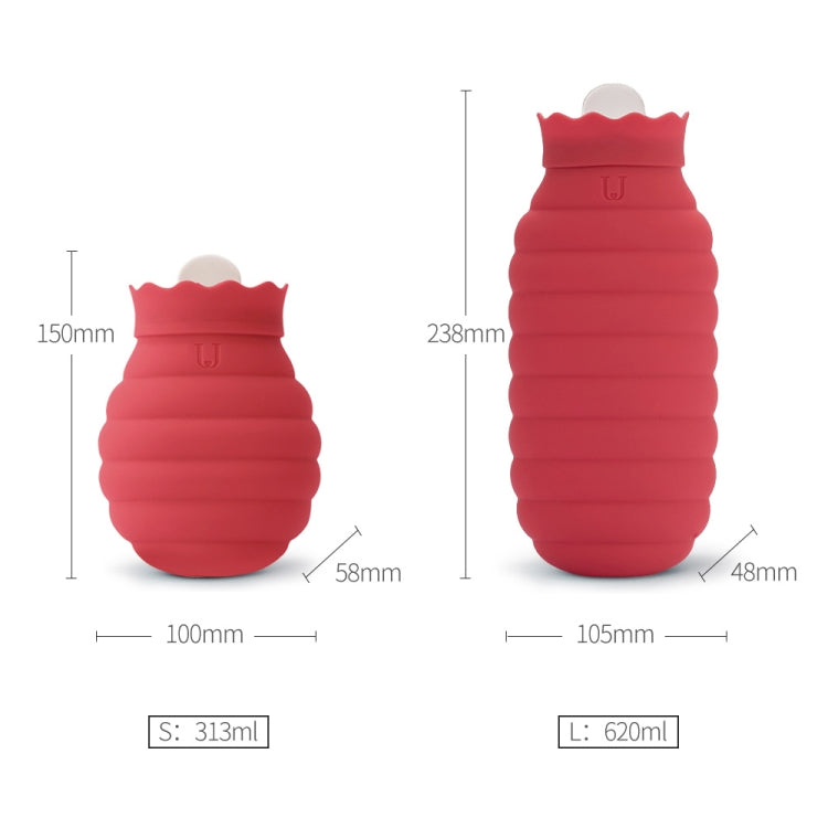 Original Xiaomi Youpin Jotun Judy Warm Water Bag  Silicone Hot Water Bag Small Size：15x10x5.8cm(Gray Blue)