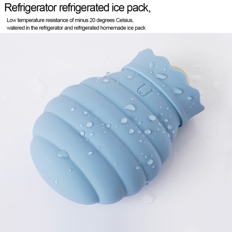 Original Xiaomi Youpin Jotun Judy Warm Water Bag  Silicone Hot Water Bag Small Size：15x10x5.8cm(Gray Blue)