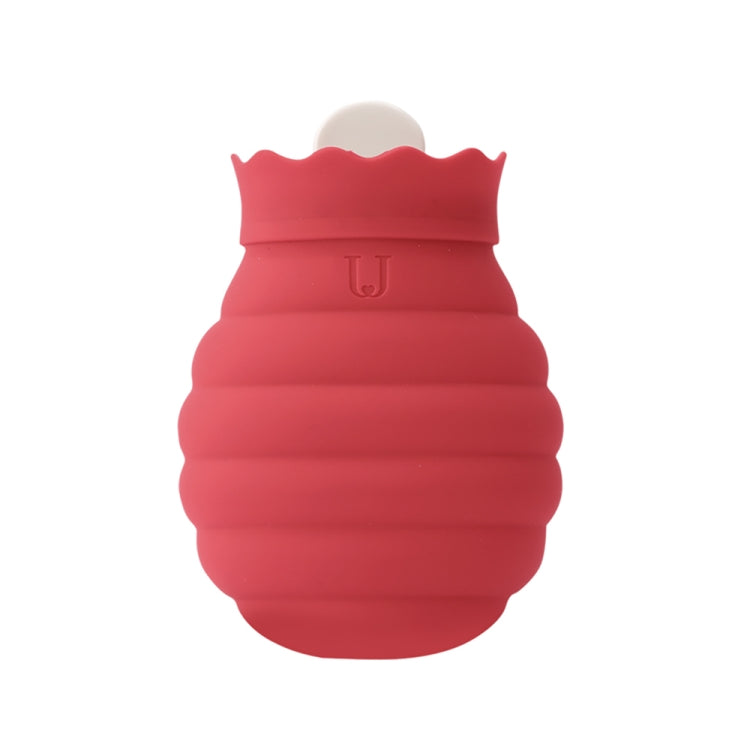 Original Xiaomi Youpin Jotun Judy Warm Water Bag  Silicone Hot Water Bag Small Size：15x10x5.8cm(Red)