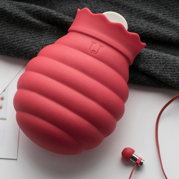 Original Xiaomi Youpin Jotun Judy Warm Water Bag  Silicone Hot Water Bag Small Size：15x10x5.8cm(Red)