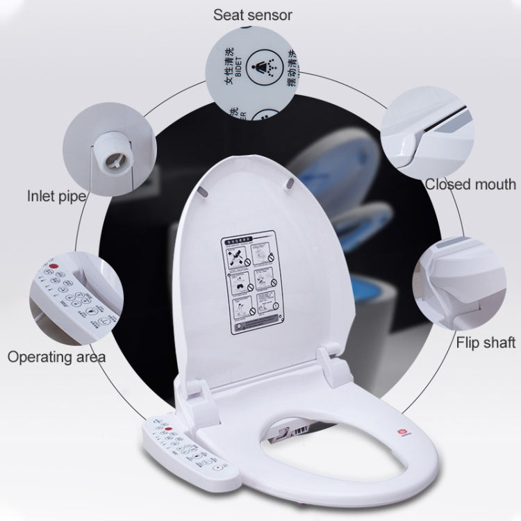 Universal Bathroom Automatic Flushing Drying Massage Intelligent Toilet Cleaner Cover