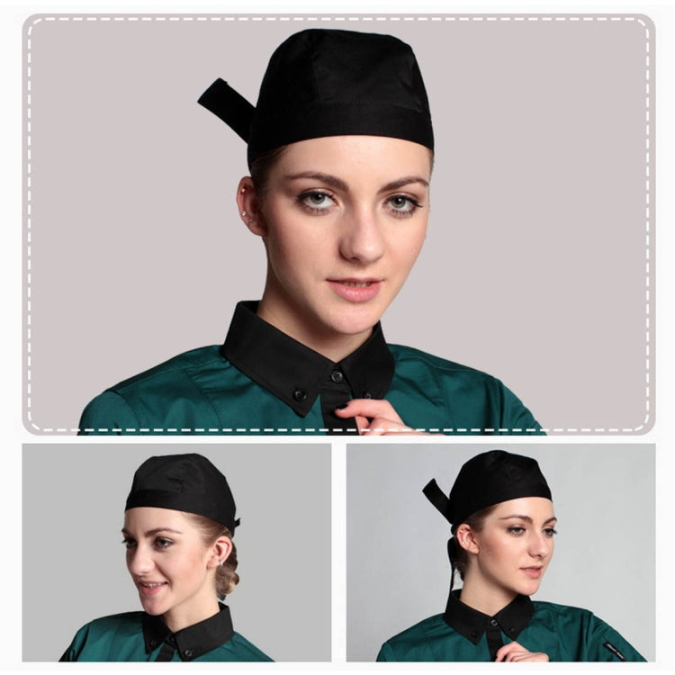 Simple Style Unisex Chef Waiter Work Cap Pirate Hat Turban Cap, Turban Cap Black, Turban Cap stripe, Turban Cap1, Turban Cap 2, Turban Cap Red