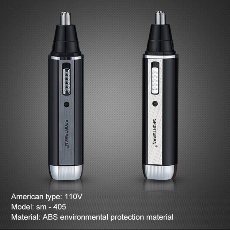 SPORTSMAN Four-in-one Rechargeable Ear Nose Trimmer Electric Shaver Beard Face Eyebrows Hair Trimmer For Men, US Plug(Black, 110V)