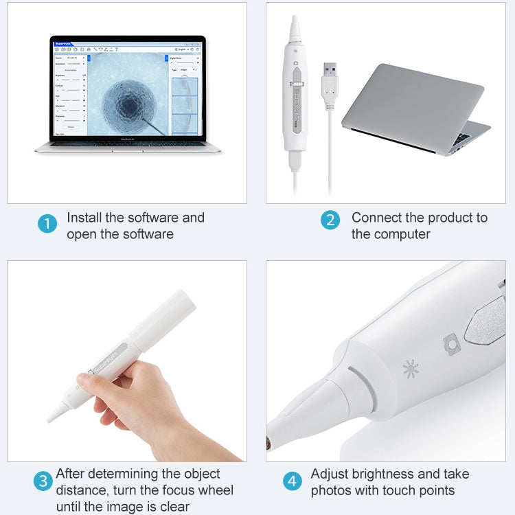 Supereyes Y008 Ear Nose Mouth Wireless Digital Electronic Endoscope, Y008