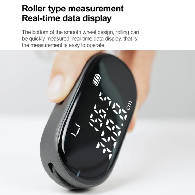 Original Xiaomi Youpin DUKA ATuMan Q2 Electronic Ruler Portable Digital Wheel Tape Measure Tool (Black)