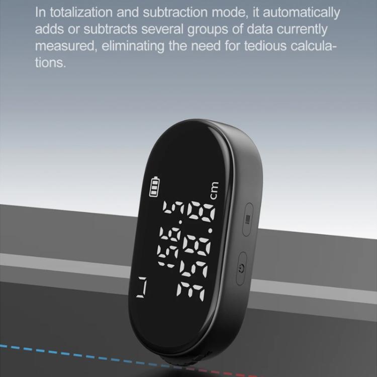 Original Xiaomi Youpin DUKA ATuMan Q2 Electronic Ruler Portable Digital Wheel Tape Measure Tool (Black)