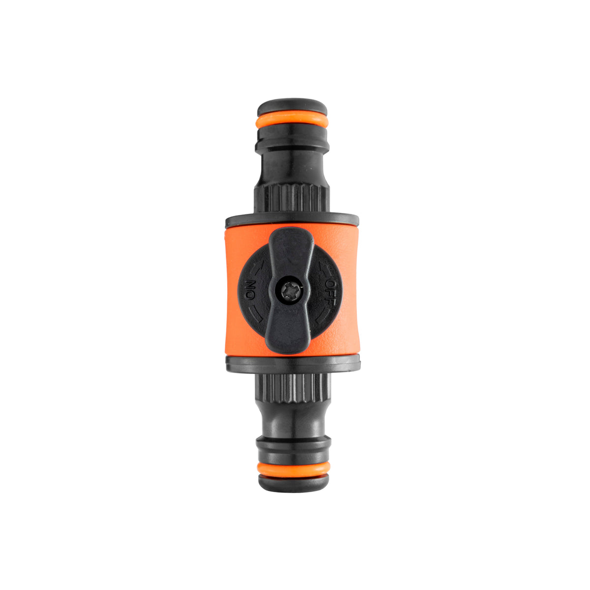 Cost Wise Snap On Male-Male In Line Valve Black/Orange