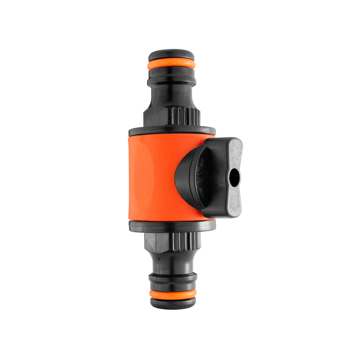 Cost Wise Snap On Male-Male In Line Valve Black/Orange