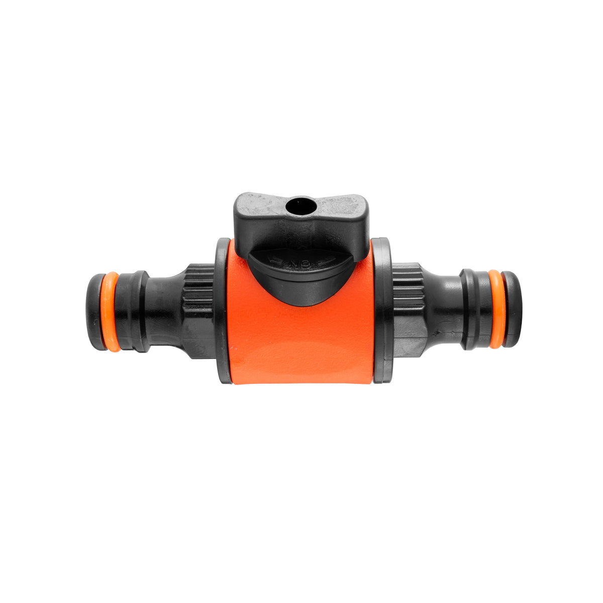 Cost Wise Snap On Male-Male In Line Valve Black/Orange