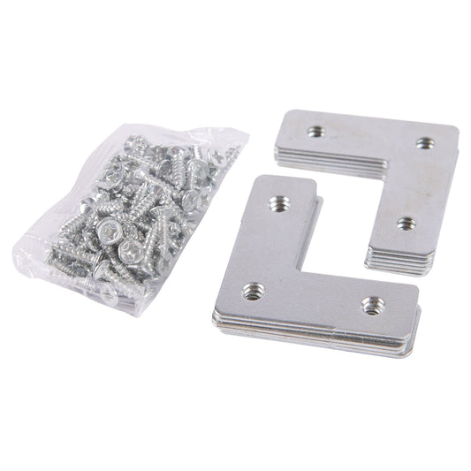 37mm Iron Corner Mending Plates - Pack of 12