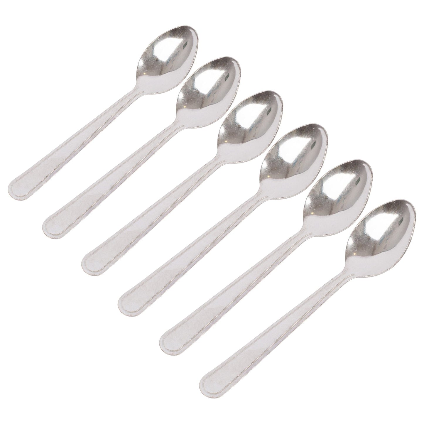 Stainless Steel Teaspoons - Pack of 6