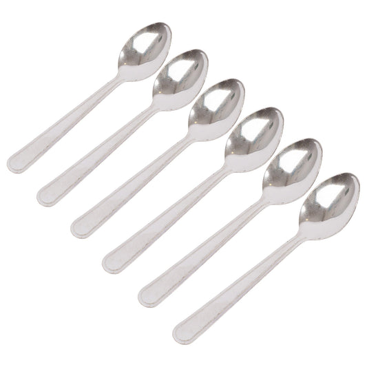 Stainless Steel Teaspoons - Pack of 6