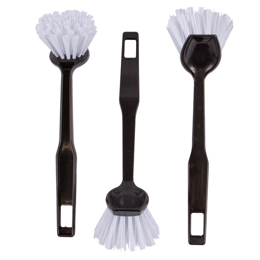 Grey Polypropylene Dish Brushes - Pack of 3