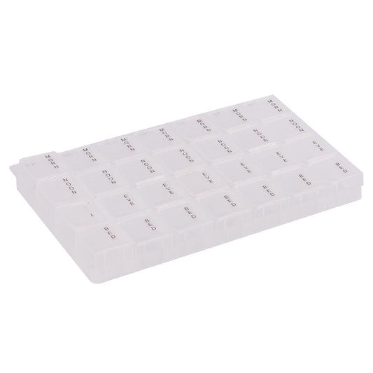 White 7-Day Pill Box - 4-a-Day