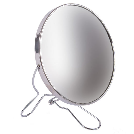14cm Silver Metal Folding Mirror
