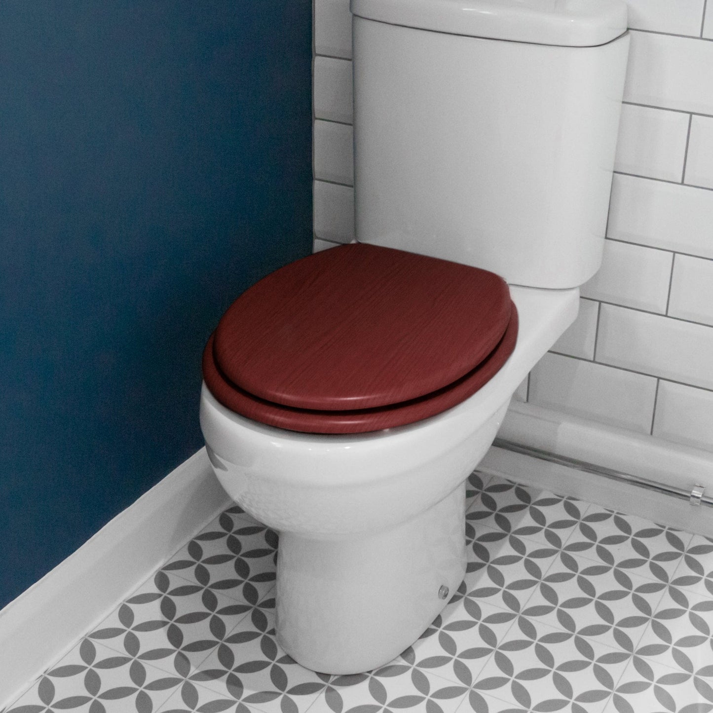 Mahogany Soft Close Toilet Seat