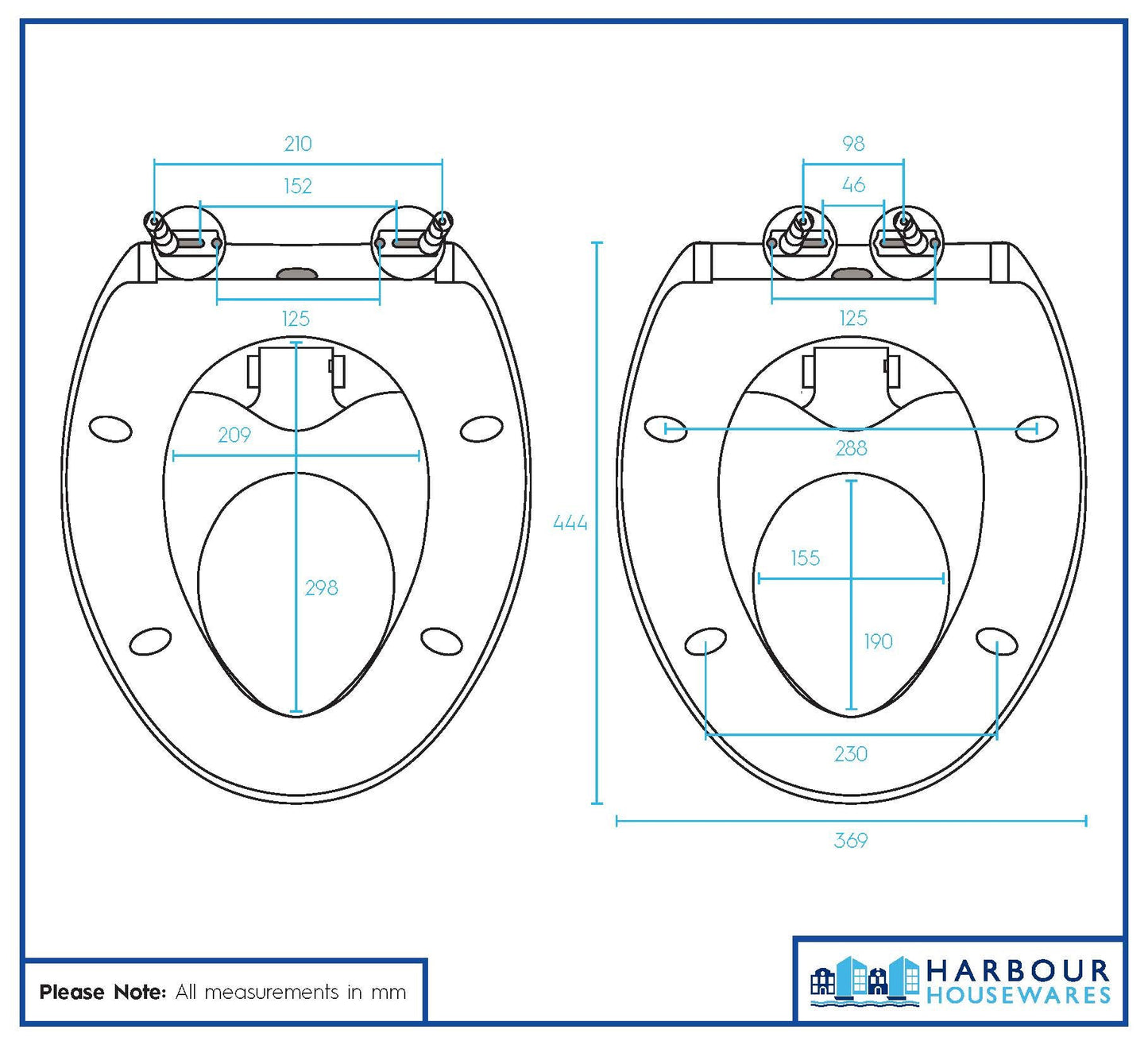 Soft Close Antibacterial Family Toilet Seat