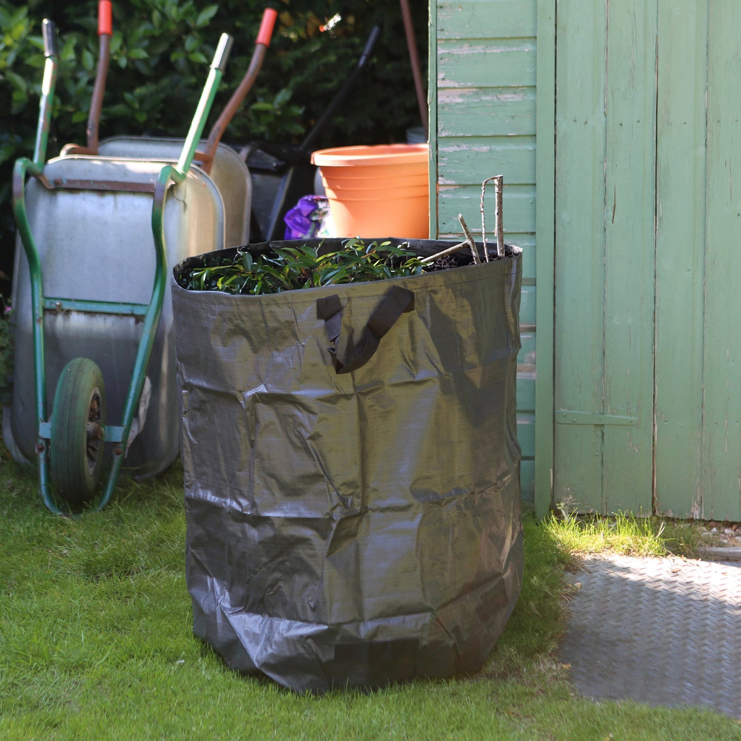 Heavy-Duty Garden Waste Bags - Black - Pack of 2