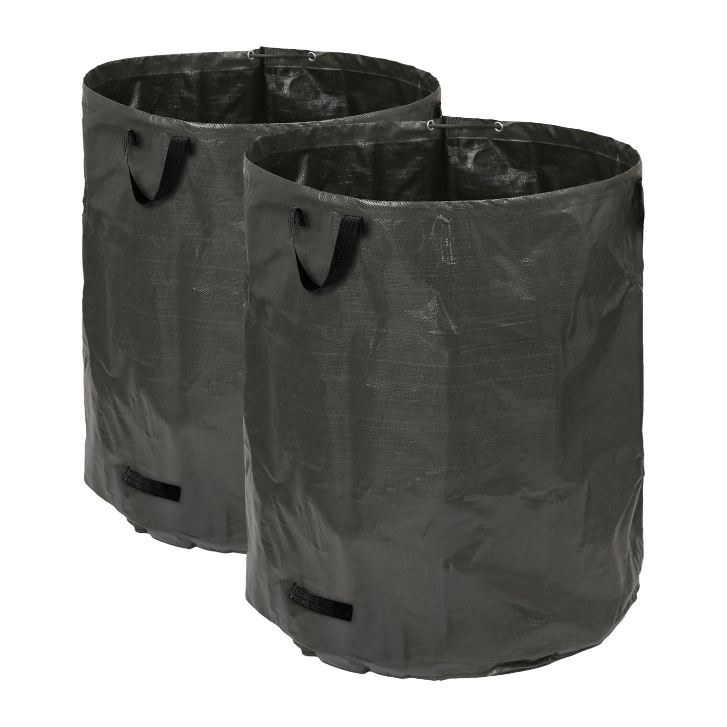 Heavy-Duty Garden Waste Bags - Black - Pack of 2