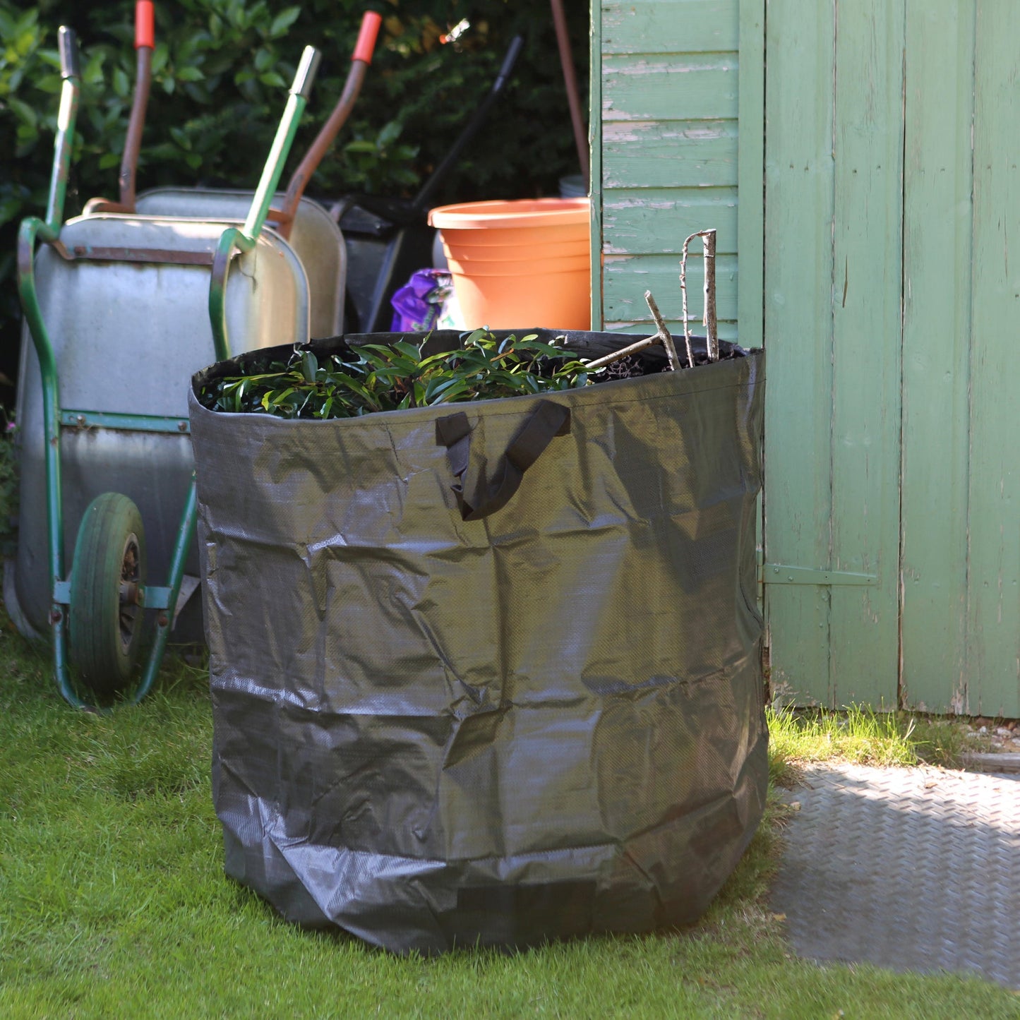 Heavy-Duty Garden Waste Bags - Black - Pack of 2