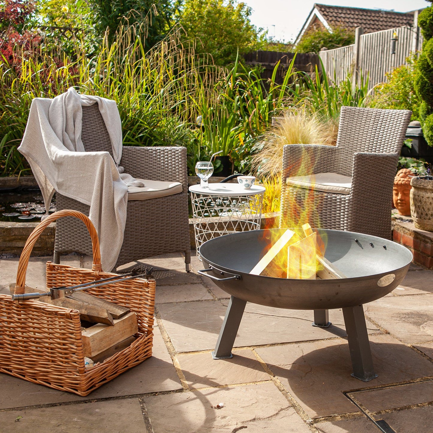 Large Cast Iron Fire Pit 75cm