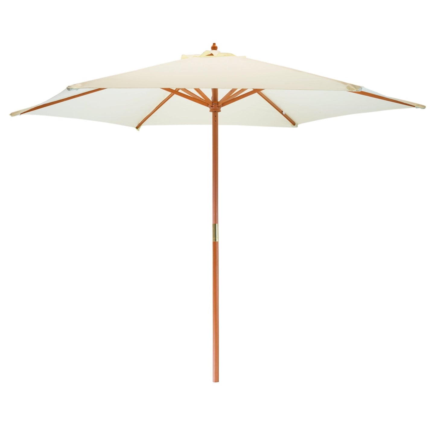 2.7m x 2.5m Wooden Garden Parasol