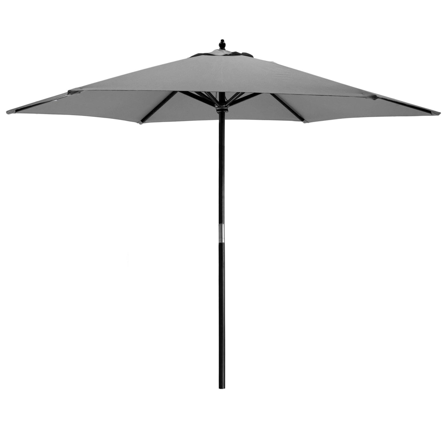 2.7m x 2.5m Wooden Garden Parasol