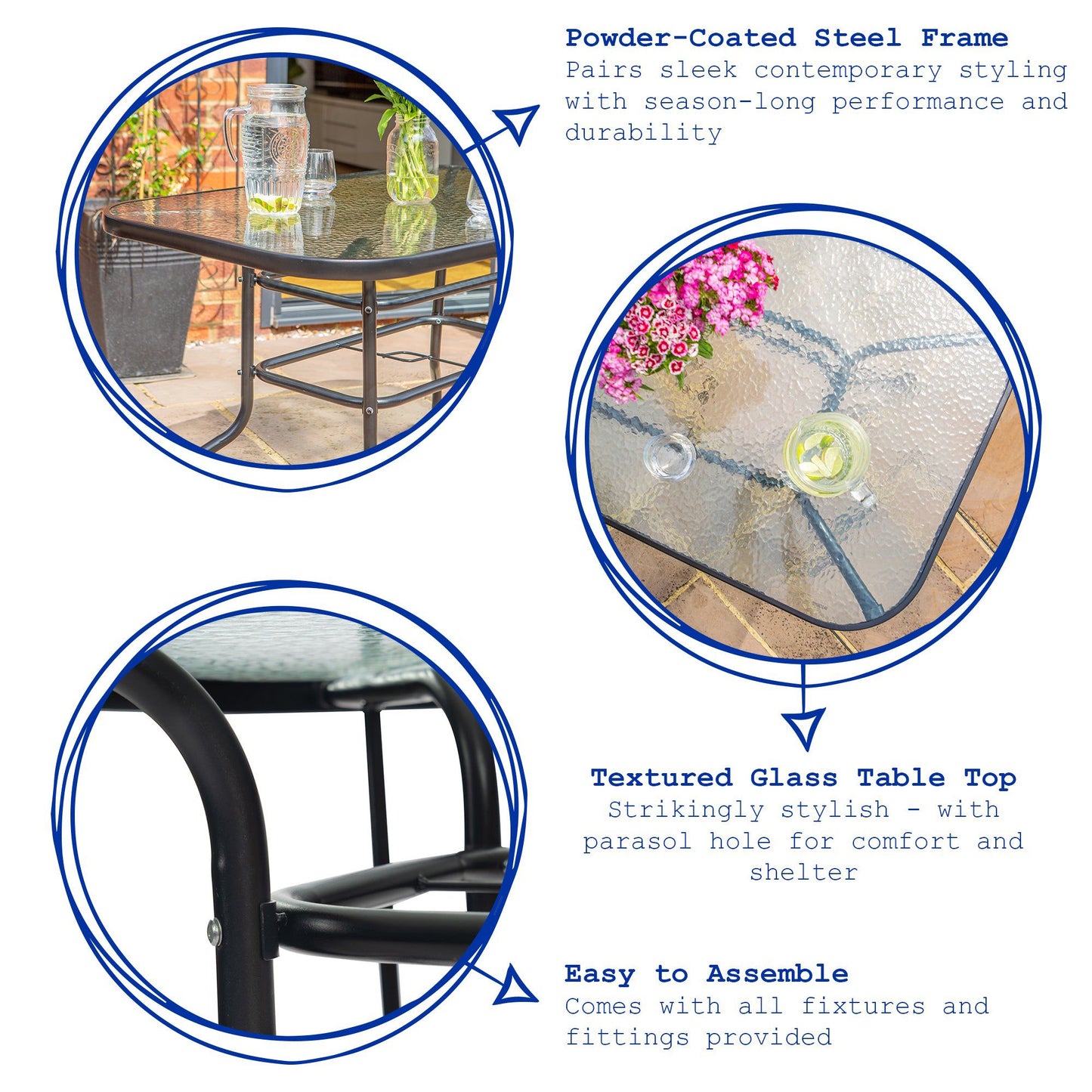 3 piece Sussex Garden Furniture Set
