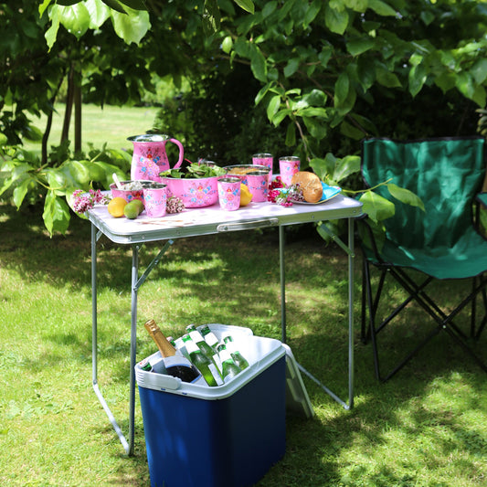 80cm x 60cm Folding Metal Camping Table
