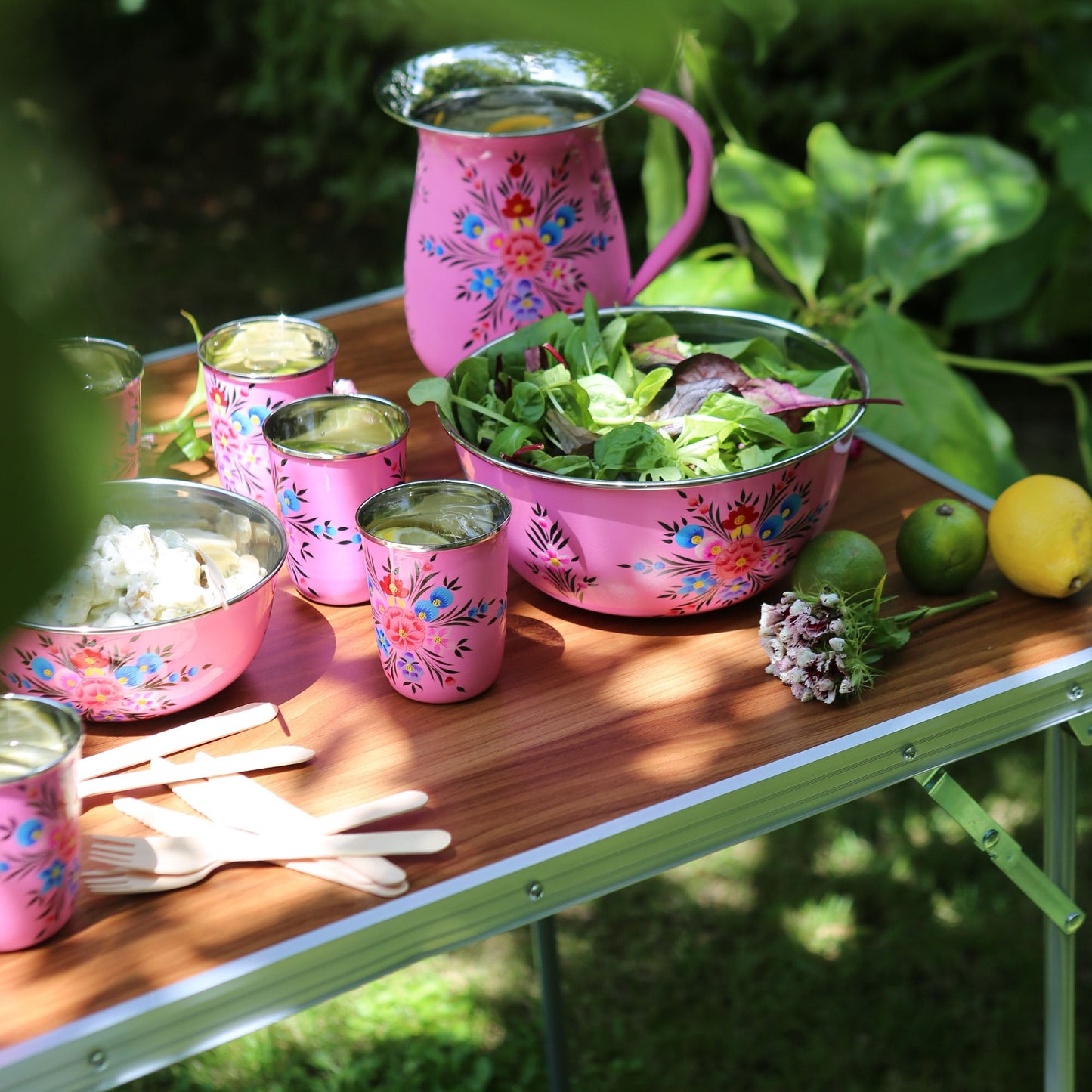 80cm x 60cm Folding Metal Camping Table