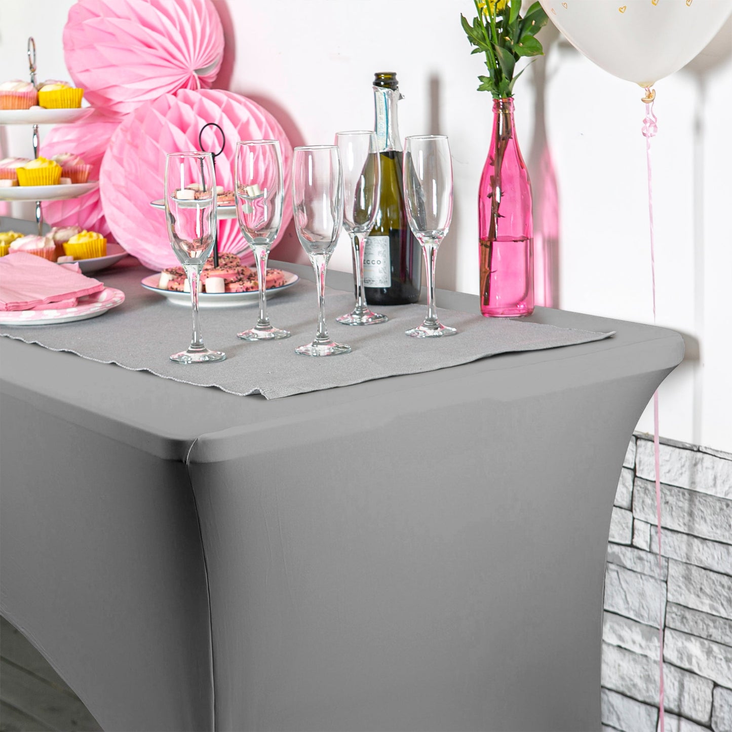 Rectangular Spandex Fitted Tablecloth - 6ft (180cm)