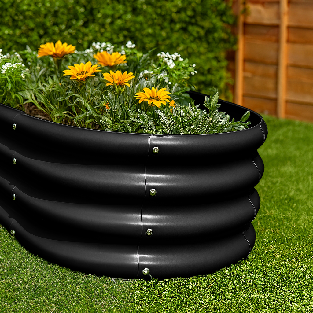 Rounded Raised Garden Bed - 120cm x 60cm x 60cm