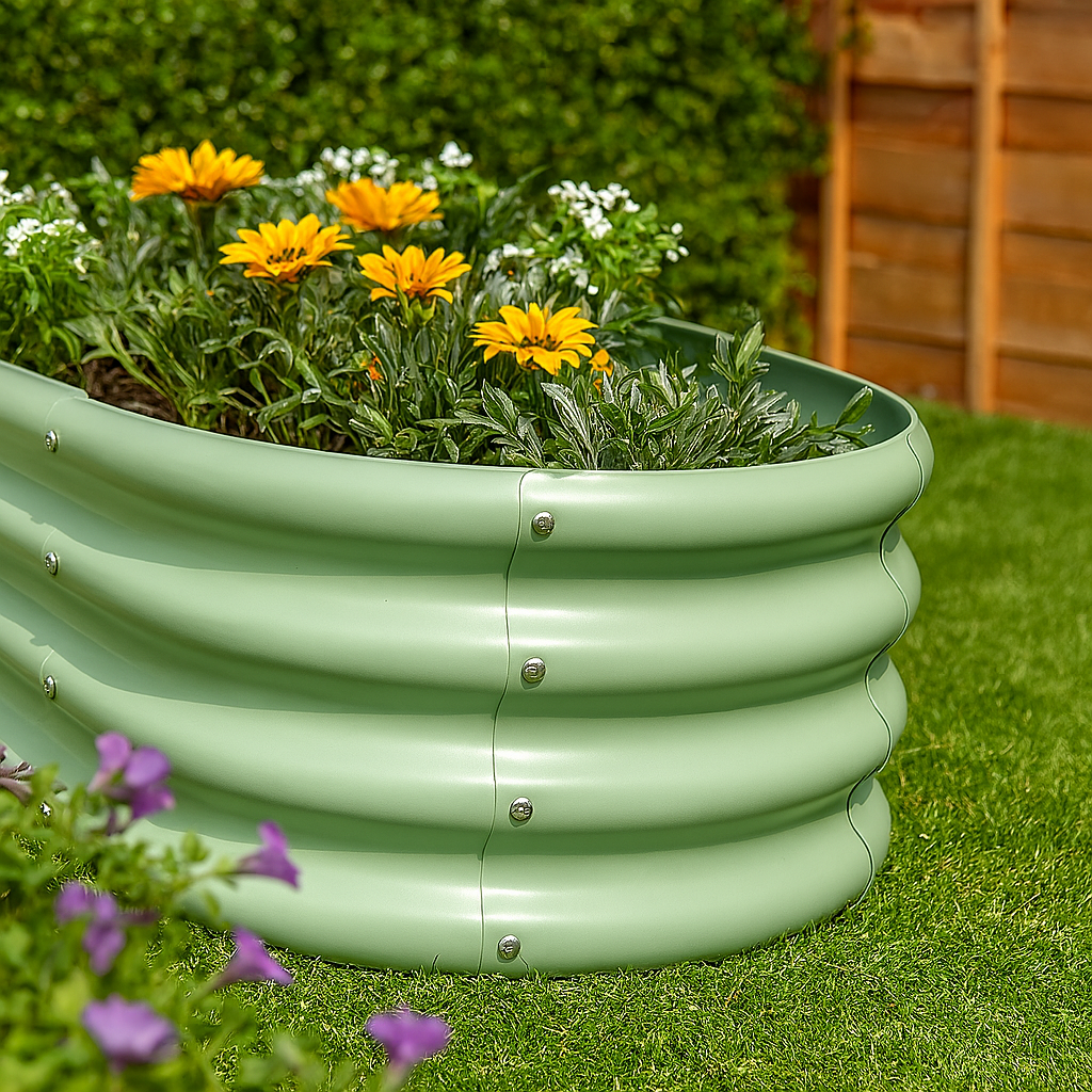 Rounded Raised Garden Bed - 120cm x 60cm x 45cm