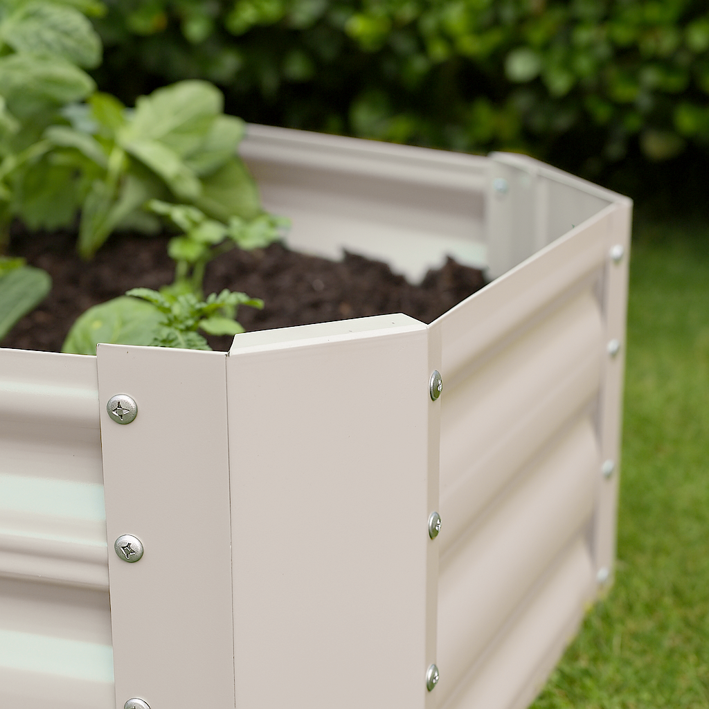 120cm x 60cm Rectangle Galvanised Steel Raised Garden Bed