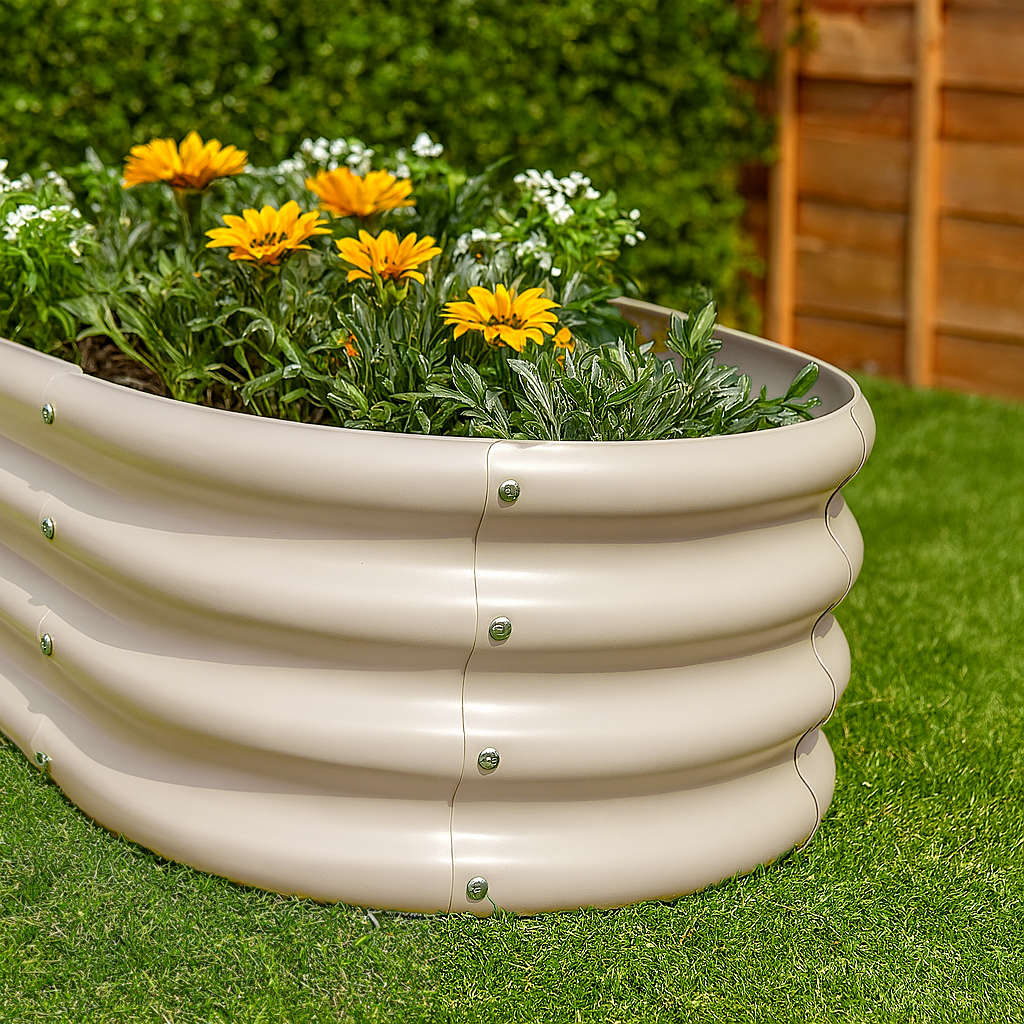Rounded Raised Garden Bed - 120cm x 60cm x 45cm