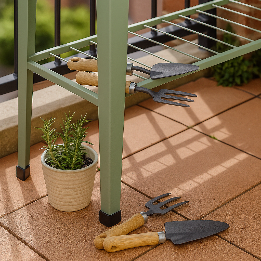 Elevated Raised Garden Bed with Legs & Storage Shelf