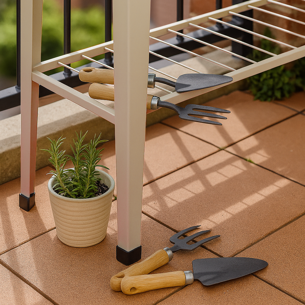 Elevated Raised Garden Bed with Legs & Storage Shelf