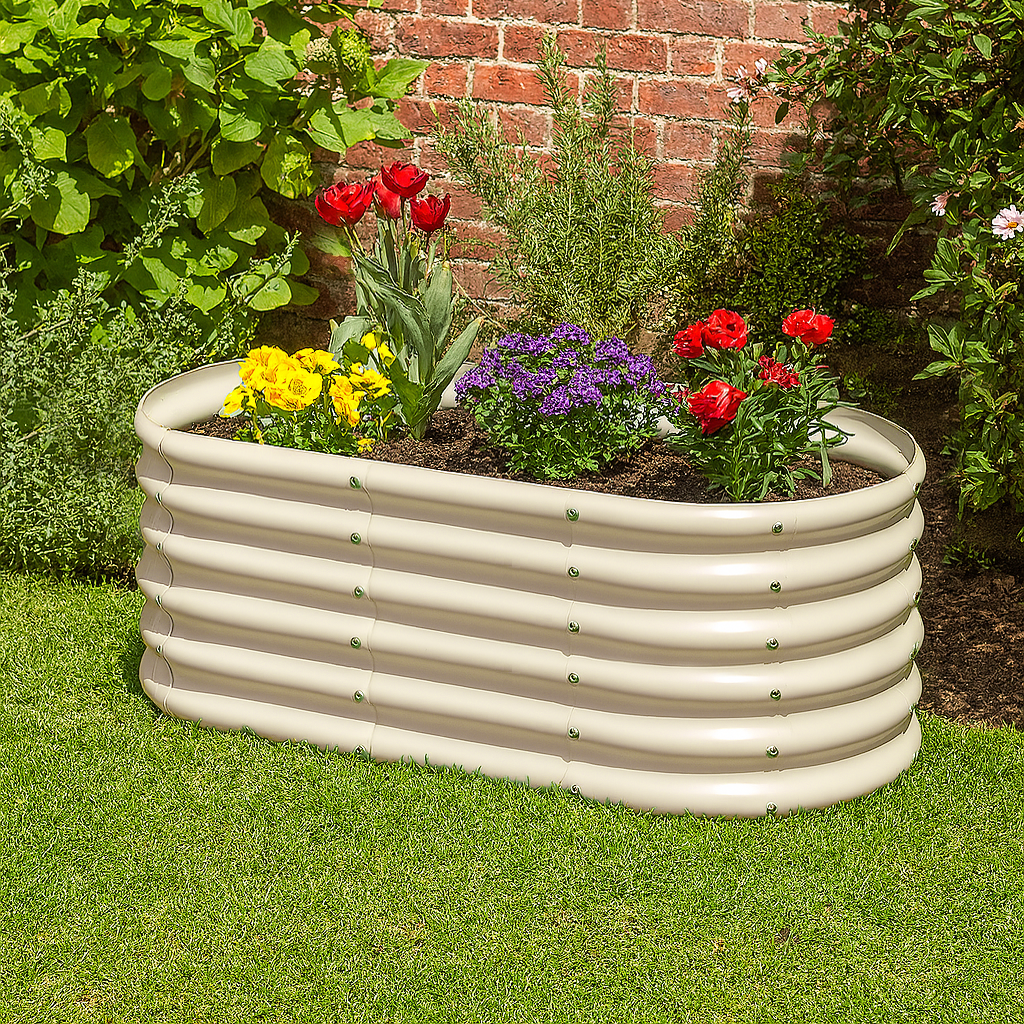 Rounded Raised Garden Bed - 120cm x 60cm x 45cm