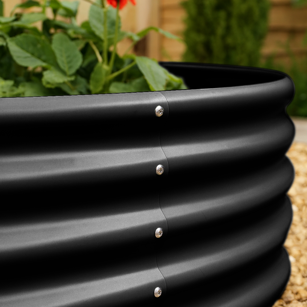 Round Raised Garden Bed - 120cm x 45cm