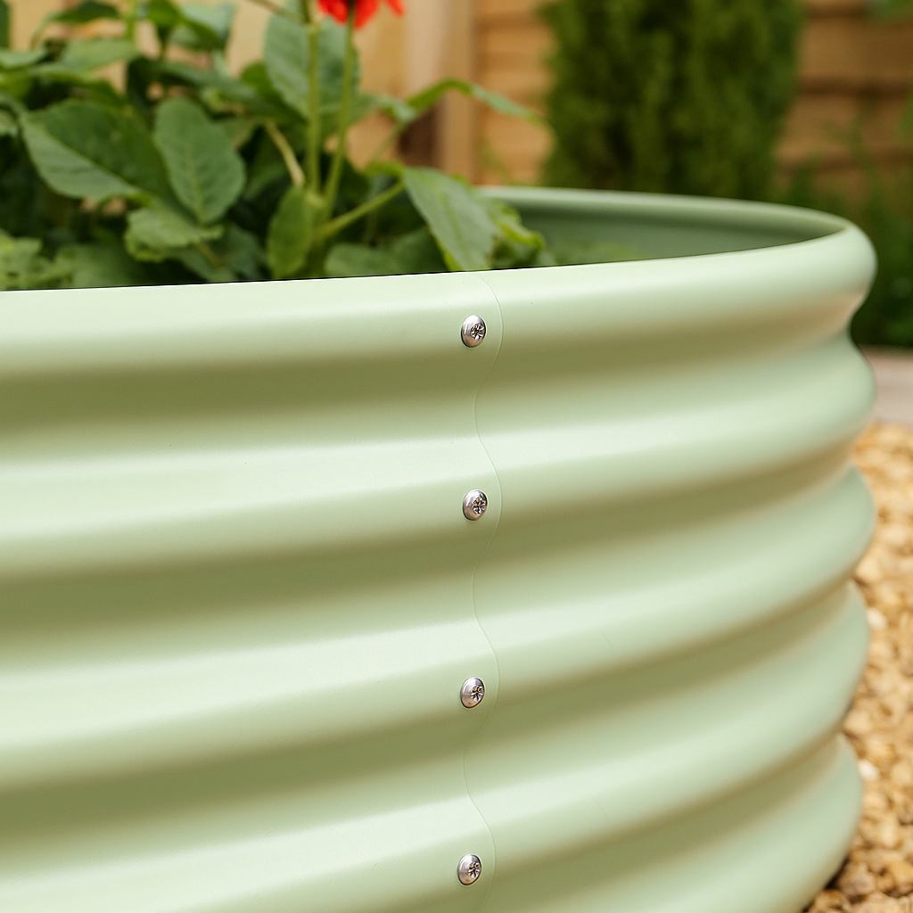 Round Raised Garden Bed - 120cm x 45cm