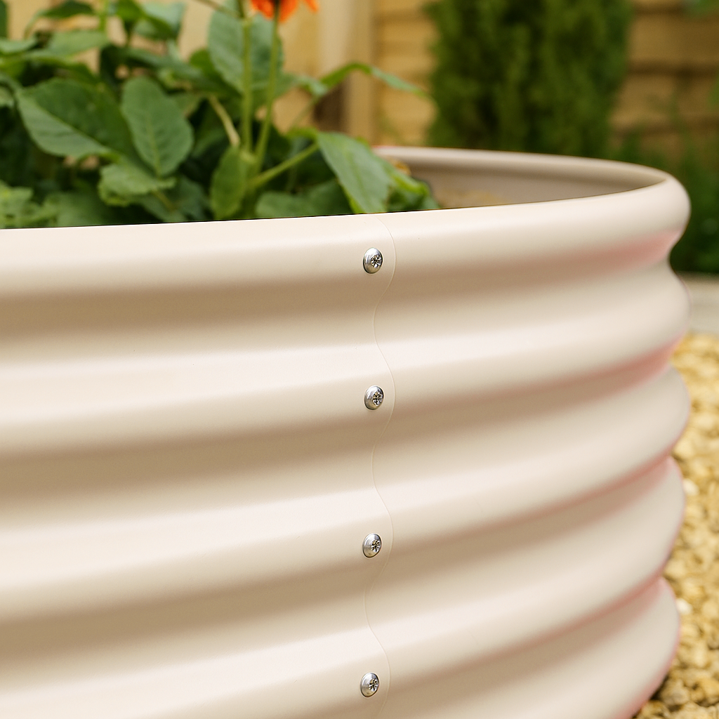 Round Raised Garden Bed - 120cm x 45cm