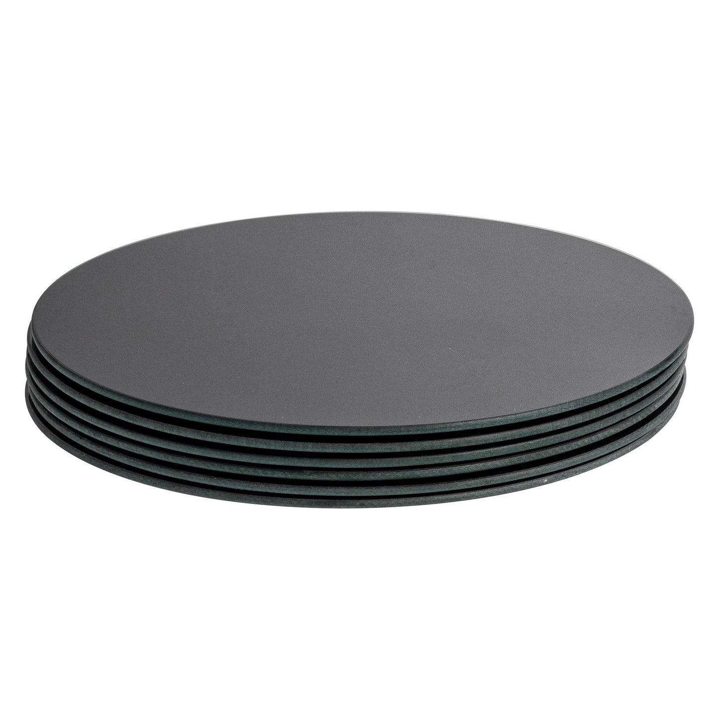 30cm Round Glass Placemats - Pack of Six