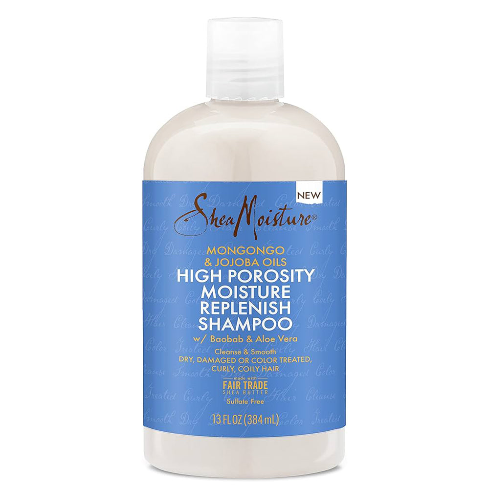 Shea Moisture High Porosity Moisture Replenish Shampoo 13 oz / 384 ml - For Dry, Damaged High Porosity Hair