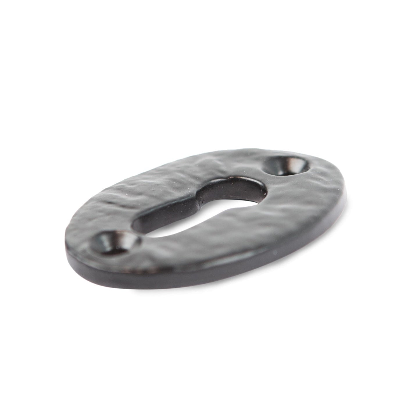 35mm x 50mm Black Rustic Escutcheon Plate