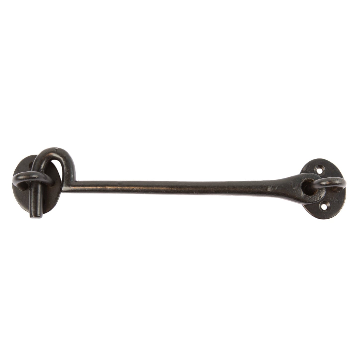 225mm Black Rustic Cabin Hook and Eye