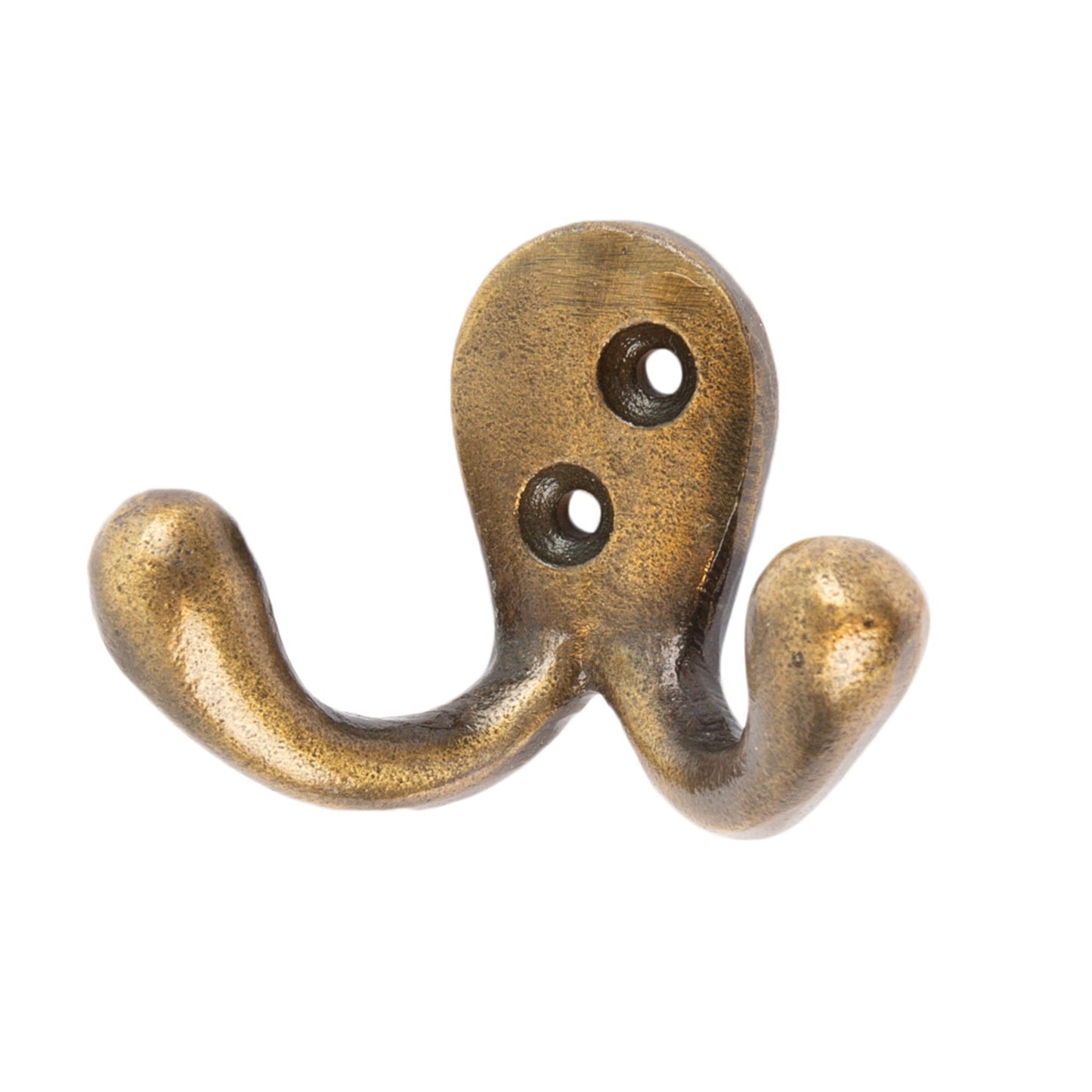 70mm x 50mm Brass Double Coat Hook