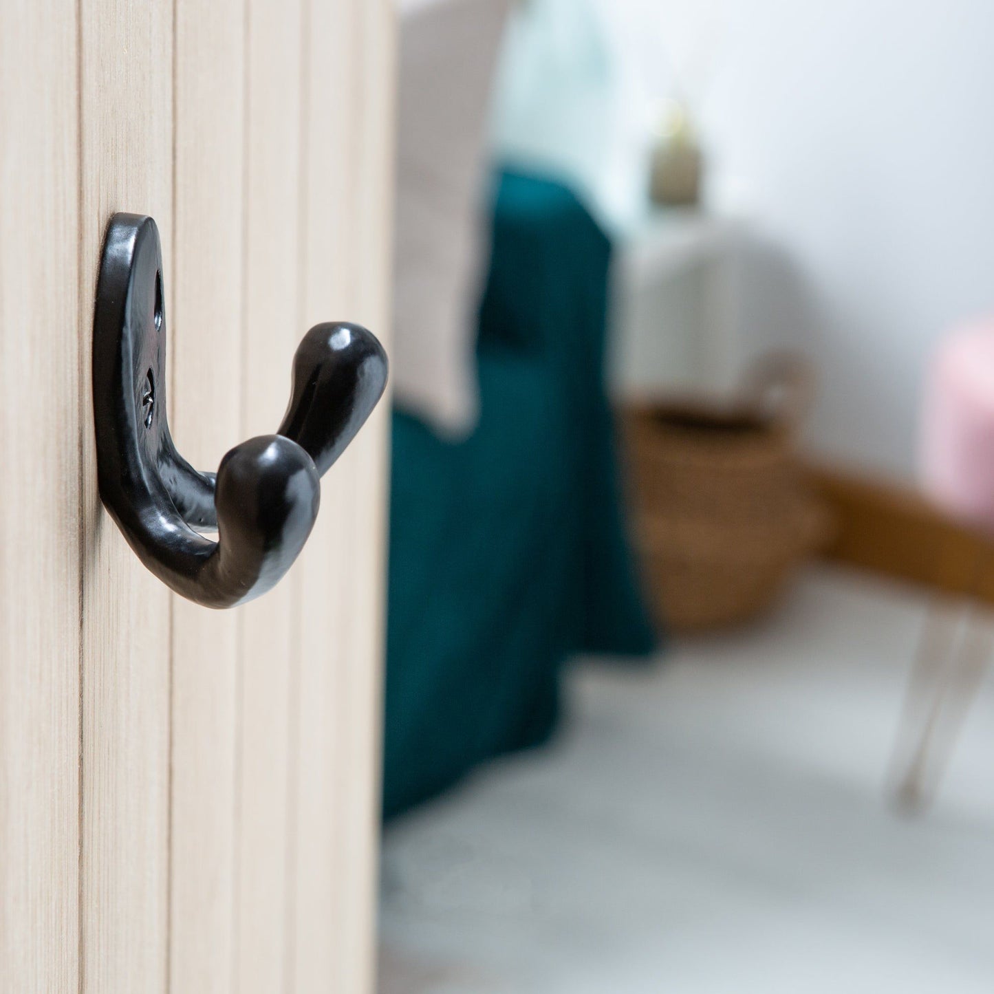 70mm x 50mm Brass Double Coat Hook